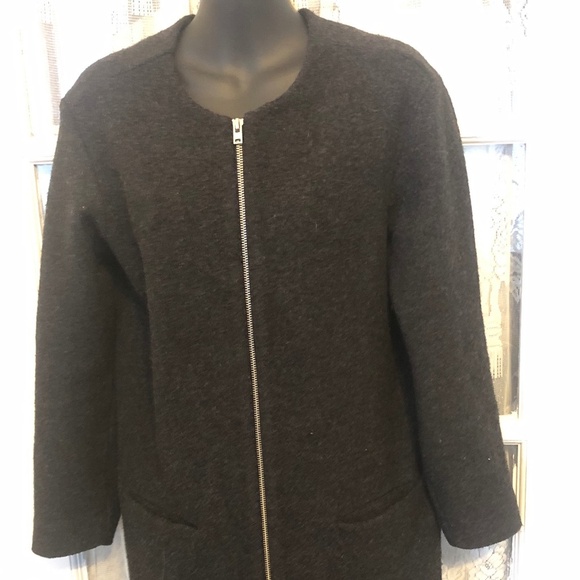 WILFRED xs small coat  with zipper and pockets - 100% merino wool. - Picture 1 of 7